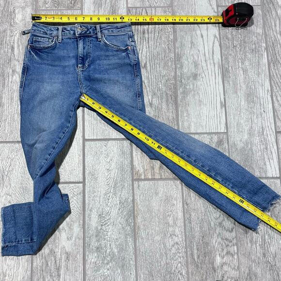 Free People Women’s Jeans size 25 Skinny High Rise Ankle Crop Light Wash - Picture 8 of 9
